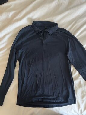 lululemon athletica Long-Sleeve Navy Polo